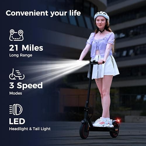 HopCycle Electric Scooters - Electric Scooter for Kids, 500W/1000W Motor, 18/25 MPH Top Speed, 8.5'' /9.3'' Tires, 21/28 Miles, Long Range Electric Scooter for Adults and Teens thumbnail 5