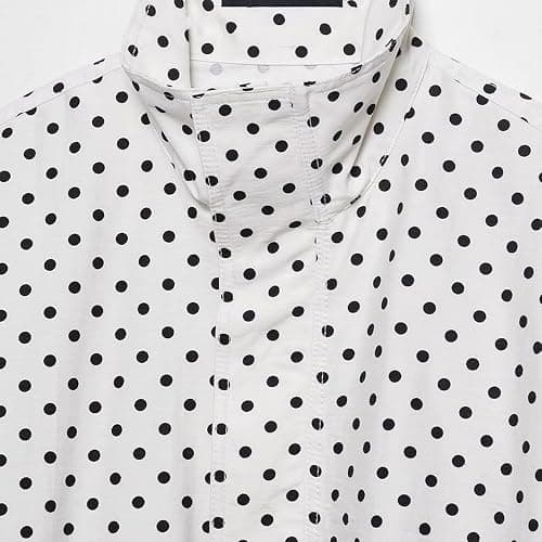 JoinQueen Women Polka Dot Jacket Stand Collar Cropped Jackets Zip Up Coat Casual Fashion Coat Fall Spring Jacket with Pockets thumbnail 5