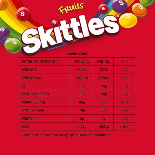 Skittles Fruit Sweets Pouch 136g thumbnail 2