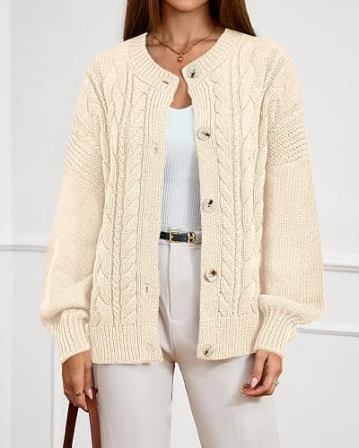 BTFBM Chunky Cardigan Sweaters thumbnail 2