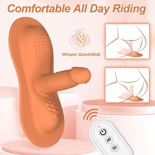 Women Sex Toys Sit and Ride Vibrators Dildo with 10 +10 Vibrating Modes, REYHKINO Remote Control Vibrator Clit Anal G Spot Double Stimulator, Monster Dildo Adult Sex Toy Games for Women Men Couples thumbnail 5