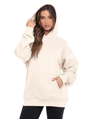 Womens Oversized Hoodies Fleece Loose Hooded Sweatshirt Fall Winter Outfits 2025 Trendy Clothes thumbnail 2