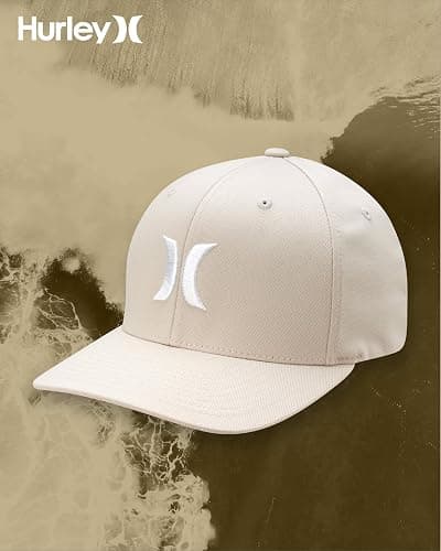Hurley Mens Baseball Cap - Flexfit Fitted Baseball Caps for Men (Sizes: S-XL) thumbnail 7