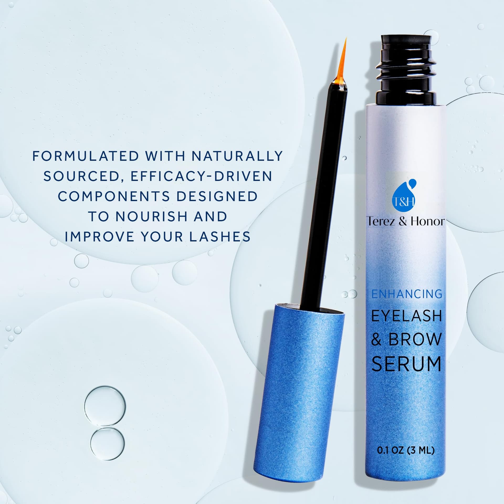 Advanced Eyelash Serum for Thicker, Longer Eyelashes and Eyebrows - Grow Luscious Lashes with Brow Enhancer (3mL) thumbnail 4