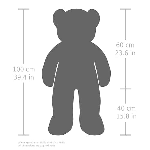 BRUBAKER Peluche géante XXL - Ours/Nounours - 100 cm - Rose - Ultra Douce & Mignonne thumbnail 3