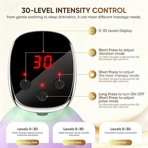 Lymphatic Drainage Massager & Anti Cellulite Massage Tool, 4-in-1 Body Sculpting Machine with Microcurrent, Red-Light, Heat & Vibration, Helps Reduce Stretch Marks & Cellulite, for Legs, Arms & Belly thumbnail 5