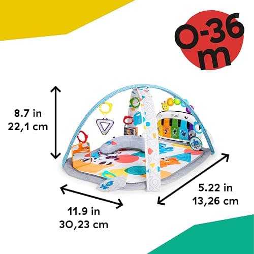 Baby Einstein, 4 in 1 Kickin' Tunes Spieldecke mit 70+ Geräuschen, 25+ Minuten Musik, Erlebnisdecke mit Klavier und Lichtern, Spielmatte mit Spielbogen abnehmbarem Babyspielzeug, ab der Geburt thumbnail 3