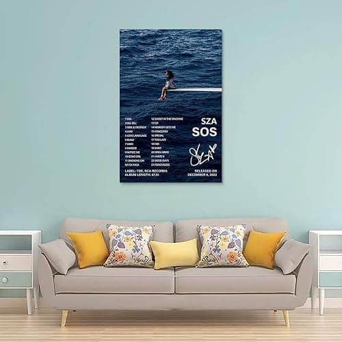 Sza Poster Sos Album Cover Poster (3) Poster Art Decor Painting Aesthetic Wall Art Canvas for Bedroom Decor 16x24inch(40x60cm) Unframe-style-1 thumbnail 2