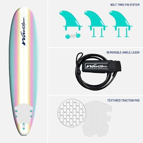 Wavestorm - Classic Soft Top Foam 8ft Surfboard thumbnail 6