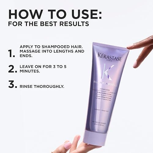 Kérastase Blond Absolu, Repairing, Nourishing Conditioner, For Lightened and Highlighted Hair, With Hyaluronic Acid & Edelweiss Flower, Cicaflash, 250ml thumbnail 5