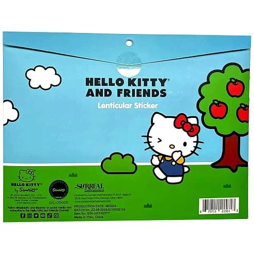 Hello Kitty Sticker Car Decal Sticker 9" | Hello Kitty Car Accessories | Party Favor Peel Me Sticker | Waterproof Vinyl Lenticular | 9" | Officially Licensed thumbnail 4