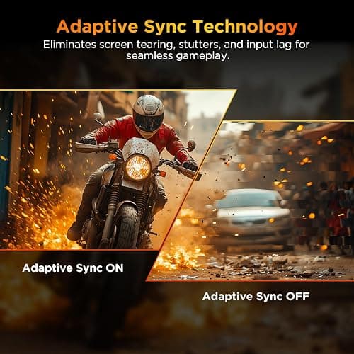 KOORUI 25 Inch Curved Gaming Monitor 240Hz FHD 1080P Computer Monitor, 1500R 1ms MPRT Display, Adaptive Sync, 90% DCI-P3,HDR, Eye Care, Tilt Adjustable, VESA 75x75mm, Black,G2511XC thumbnail 4