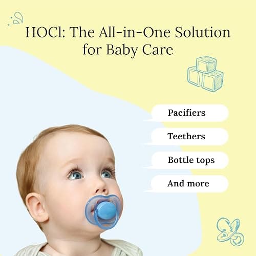 Think Smarter Products Littley Pacifier & Teether Cleaner with Hypochlorous Acid, Non-Toxic & Alcohol-Free, Gentle Formula for Cleaning Baby & Toddler Essentials, 8oz Spray Bottle thumbnail 6