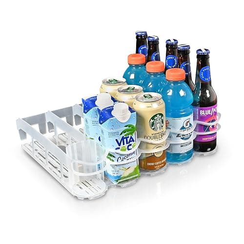 Display Technologies, Fridge-Plus Drink Organizer for Refrigerator Storage - Soda Can Dispenser and Soda Can Organizer Rack for Bar Fridge (Pack of 1) - Image 1