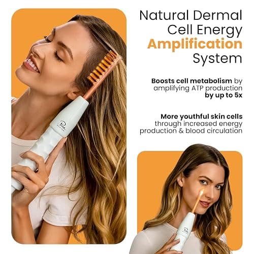 Pure Daily Care NuDerma Handheld Skin Therapy Wand Machine w/Neon – Anti-Aging - Skin Tightening - Wrinkle Reducing - Dark Circles – Clarifying - Hair & Scalp Stimulator thumbnail 5