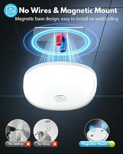 IP65 Waterproof Rechargeable Shower Light – 6″ 300LM Bright Shower Lamp, 16 Colors Mood Lighting with Touch & Remote Control, Magnetic Wireless Ceiling/Wall Light for Inside Shower, Bathroom, Bathtub thumbnail 7
