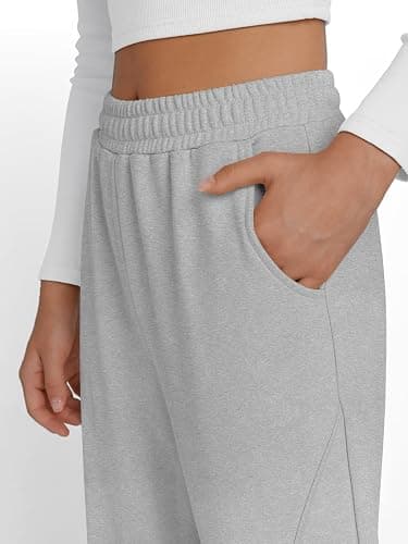 Trendy Queen Women's Wide Leg Sweatpants Baggy Y2K High Waisted Joggers Fall Fashion Clothes with Pockets 2025 thumbnail 6