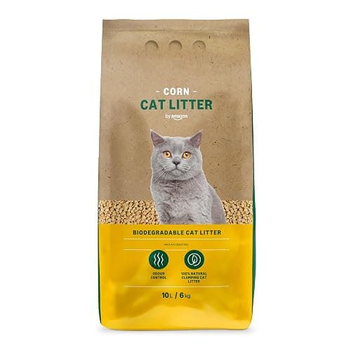 Amazon Brand - Lifelong Clumping Corn Cat Litter, Unscented, 10 L (Pack of 1) - 10 l (Pack of 1) - Image 1