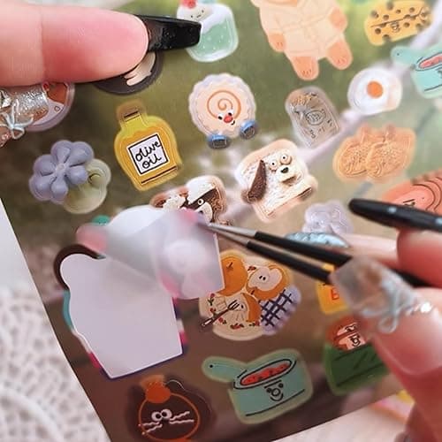 1234 Pcs Japanese Sticker Book -Lovely Little Things | 30 Sheets INS Style Cute Cartoon Sticker Book | Kawaii Stickers for Journaling, Scrapbooking, Planners DIY Craft Stickers thumbnail 2