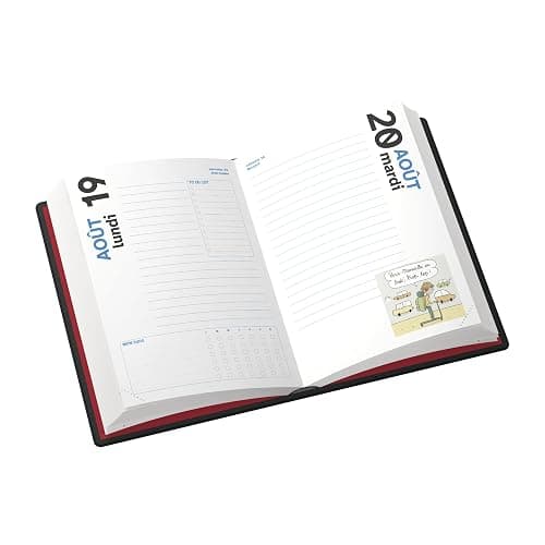 L'ETUDIANT BAC PREMIERE Agenda Scolaire 2025 2026 Couverture ouatinée 12x18cm journalier - Noir thumbnail 3