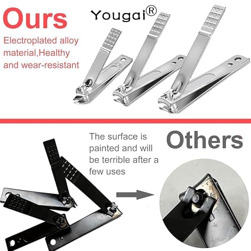 Yougai Nail Clippers set for Men and Womens Gift Manicure Set 18 Pieces Stainless Steel Manicure Kit,Nail Care Tools with Luxurious Travel Case thumbnail 6