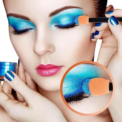 300PCS Disposable Eyeshadow Applicators, Dual Sides Eyeshadow Brushes Applicator, Eye Makeup Sponge Applicators thumbnail 7