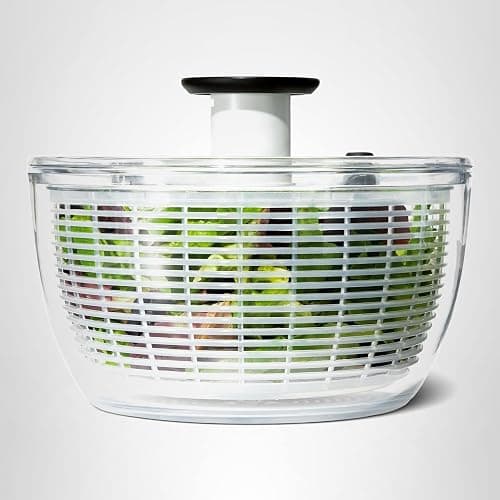 OXO Good Grips Salad Spinner | Lettuce Spinner | Fruit Washer | Fruit Washing Bowl with Strainer | Vegetable Cleaner | Salad Cleaner | Lettuce Washer | 6.22 Quart Capacity thumbnail 12