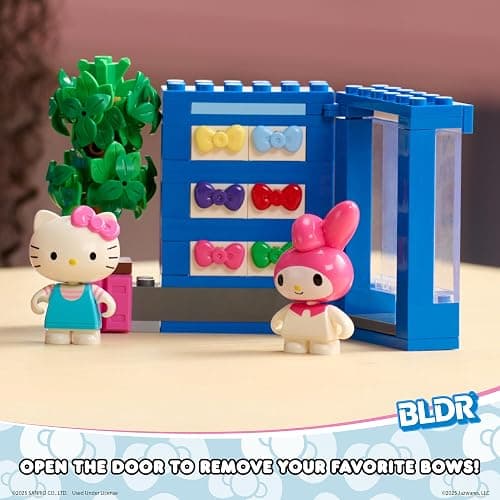 BLDR Hello Kitty and Friends Bow Vending Machine Building Set 0112 with Hello Kitty and My Melody Minifigures - Gift for Kids and Sanrio Fans Ages 8+ thumbnail 3