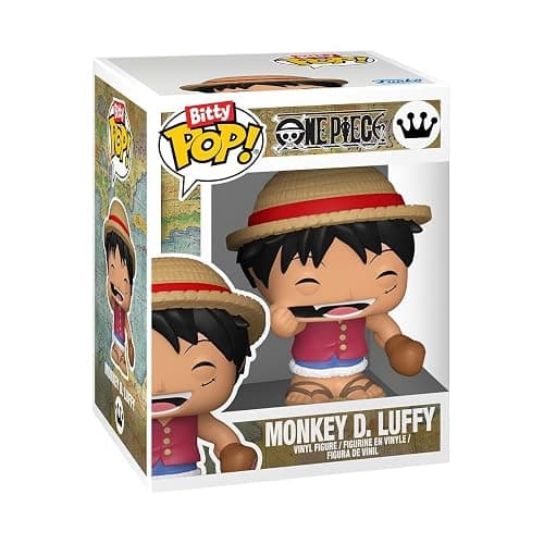 Funko Bitty Pop! One Piece - Monkey D. Luffy, Roronoa Zoro, Axe Hand Morgan, and A Surprise Mystery Mini Figure - 0.9 Inch (2.2 Cm) Collectable - Stackable Display Shelf Included - Party Bags thumbnail 4