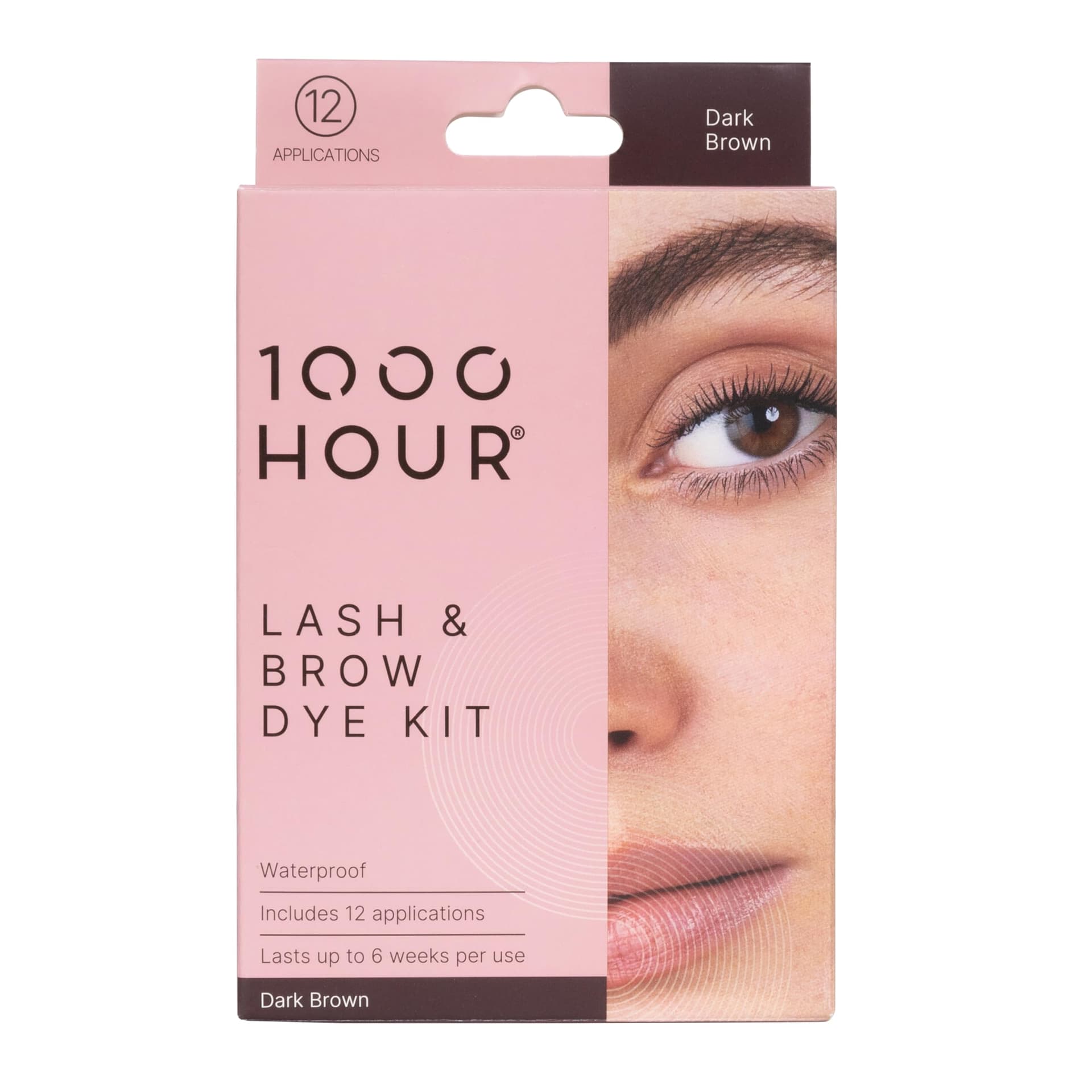 1000 HOUR Eyelash and Brow Dye Kit - Dark Brown, 72 g - Image 1