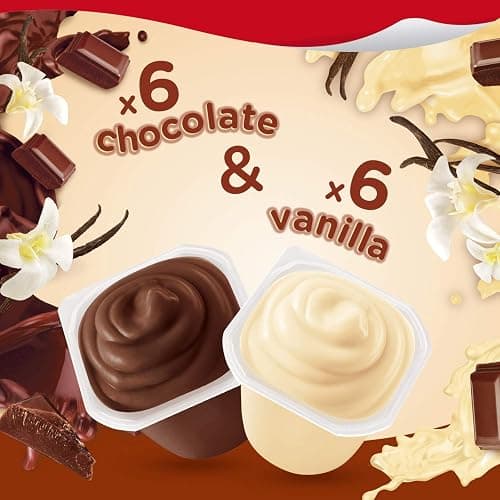 Snack Pack Chocolate and Vanilla Pudding Cups FamilyPack, 3.25 Ounce (Pack of 24) thumbnail 6