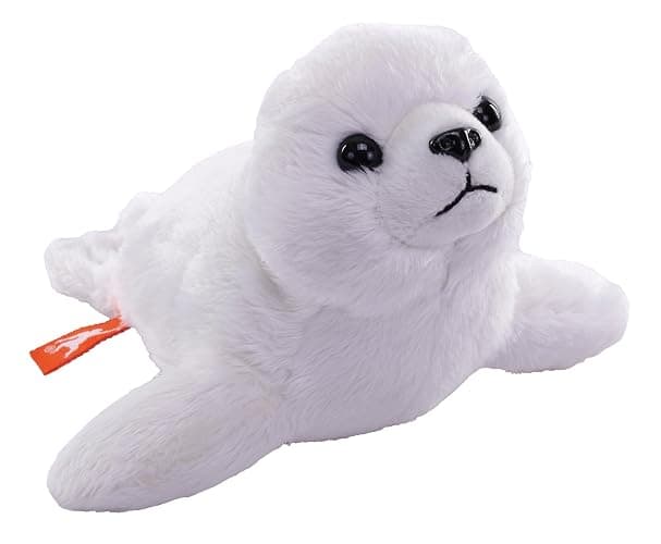Wild Republic Pocketkins Eco Harp Seal, Stuffed Animal, 5 Inches, Plush Toy, Made from Recycled Materials, Eco Friendly - Image 1
