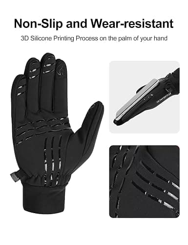 INBIKE Winter Gloves for Women Men, Touchscreen Warm Gloves Windproof Water Resistant, Thermal Lined Anti-Slip Insulated thumbnail 3