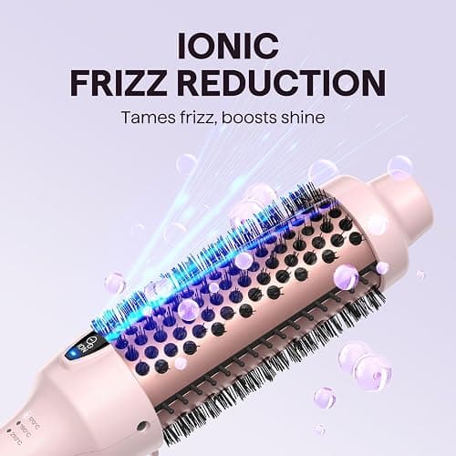 Wavytalk Thermobürste, Thermal Brush 38mm Ionische Lockenbürste erhitzt zur Erzeugung natürlicher Locken, Heiße Rundbürste für glatteres Aussehen, EU-Plug Dual-Spannung. thumbnail 6