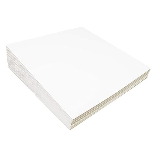 BIG FUDGE Pro Blank Album Jackets. 20 Album Covers (350gsm) Record Jackets. 12 Inch LP Vinyl Cover for Vinyl Record Inner Sleeves and Outer Sleeves. LP Jacket Covers, Cardboard Record Covers (White) thumbnail 3