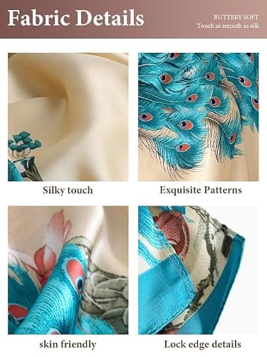 MOOQUERA Kaftan Dress with Matching Scarf Elegant Leopard Print Boho - Silky Loose Maxi Vacation Resort Wear thumbnail 3