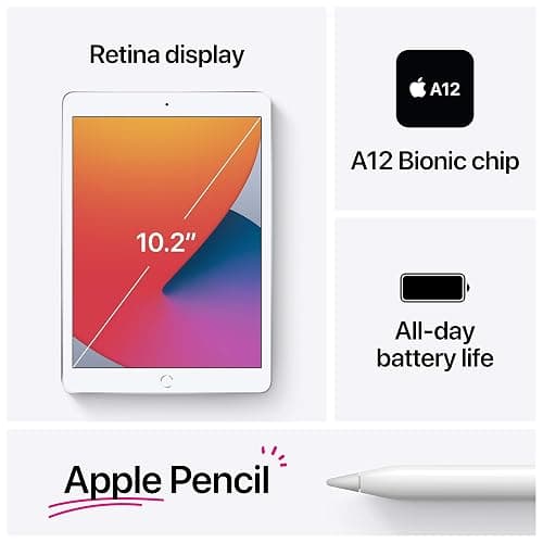 Apple iPad (10.2-inch, Wi-Fi, 128GB, 8th Generation)- Space Gray (Renewed) thumbnail 6