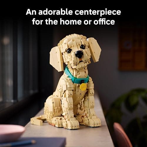 LEGO Icons Golden Retriever Puppy Building Set for Adults, Ages 18+ - Gift for Birthdays - Decor for Home, Bedroom, or Book Shelf - Posable Dog Figure - 11384 thumbnail 7