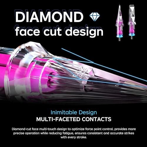50Pcs Tattoo Cartridge Needles Assorted Mixed Size # 12 Round Liner -3RL 5RL 7RL 7RM 9RM Tattoo Needles Friendly for Tattoo Beginners thumbnail 3