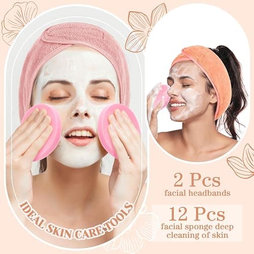 LemonRoad 25 Pcs Esthetician Facial Supplies Set, 3 Stainless Steel Mixing Bowls, 2 Serving Trays, 6 Brushes, 2 Hairbands, 12 Compressed Sponges for Women Facial Mask Spa Home Use(Rose Gold) thumbnail 4