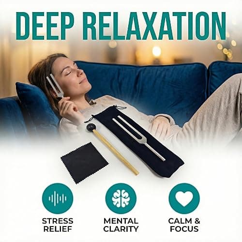  384 Hz​ Tuning Forks for Healing, Medical, and Music - Multi-Frequency Tuning Fork Kit for Sound Therapy, Meditation, Chakra Balancing, and Instrument Tuning thumbnail 5