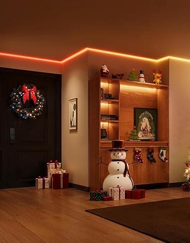 Govee RGBIC LED Strip Lights 32.8ft with Covers, Smart Lights Work with Alexa and Google Assistant, LED Diffuser Channel with LED Lights for Bedroom, Skirting Lines, Studio, Cabinet thumbnail 2