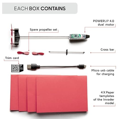 POWERUP 4.0 The Next-Generation Smartphone Controlled Paper Airplane Kit, RC Controlled. Easy to Fly with Autopilot & Gyro Stabilizer. for Hobbyists, Pilots, Tinkerers. thumbnail 4