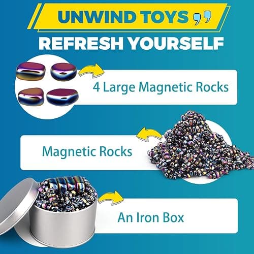 Easter Basket Stuffer Gifts, Ferrite Putty Magnetic Fidget Toys for Adults, Desk Toy for Men Sensory Autism ADHD Office, Cool Gadgets for Stress Relief, Fidget Putty Stones for Valentines Day thumbnail 4