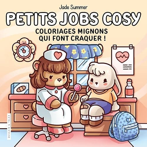 Petits jobs cosy - Jade Summer - Coloriages mignons qui font craquer - Cosy colo - Image 1