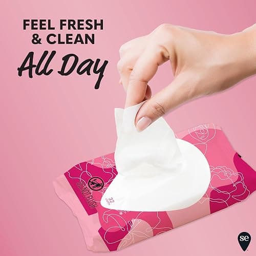 Summer's Eve Sheer Floral Feminine Wipes, Gentle pH-Balanced Formula Helps Control Vaginal Odor, Resealable Pack, 32 Wipes, Pack of 4 thumbnail 2