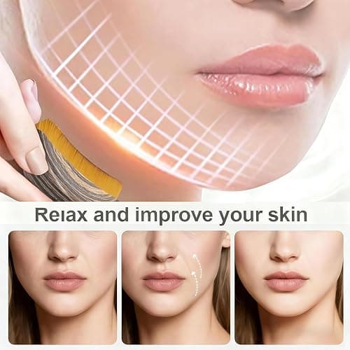 Lymphatic Contour Face Brush – Gentle Vibration Facial Massager for Jawline, Chin & Contouring, Lymphatic Face Sculpting Tool for Lifting & Detox, Relaxing Facial Massage Brush for Women (2) thumbnail 7
