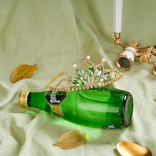 FRTTVM Princess Tiana Tiaras and Necklace for Women Green Princess Tiana Crown Birthday Halloween Party Princess Tiana Accessories thumbnail 3