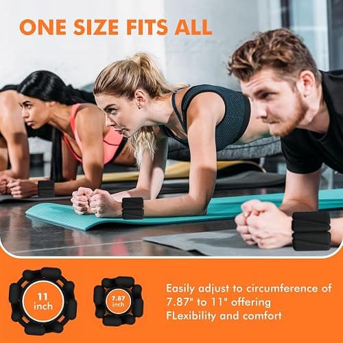 Wrist Weights, Ankle Weights for Women Men, Adjustable Wrist Weighted Bracelet for Home Gym Workout, Running, Yoga, Exercise, Strength Training thumbnail 7