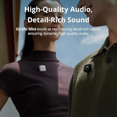 DJI Mic Mini Transmitter (Infinity Black), Ultralight, Wireless Lavalier Microphone for DJI Action 5 Pro/Osmo Pocket 3, Noise Cancelling, Wireless Microphone for Camera/iPhone/Android, Vlog, Streaming thumbnail 3